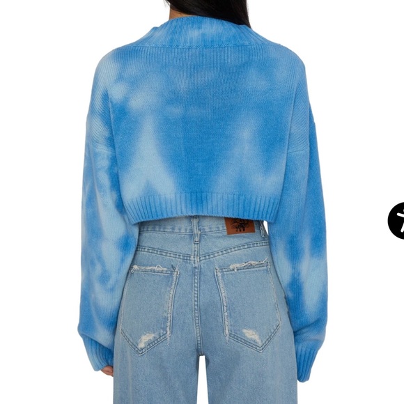 Danielle Guizio Tie-Dye Knit Safety pin sweater - Picture 2 of 8